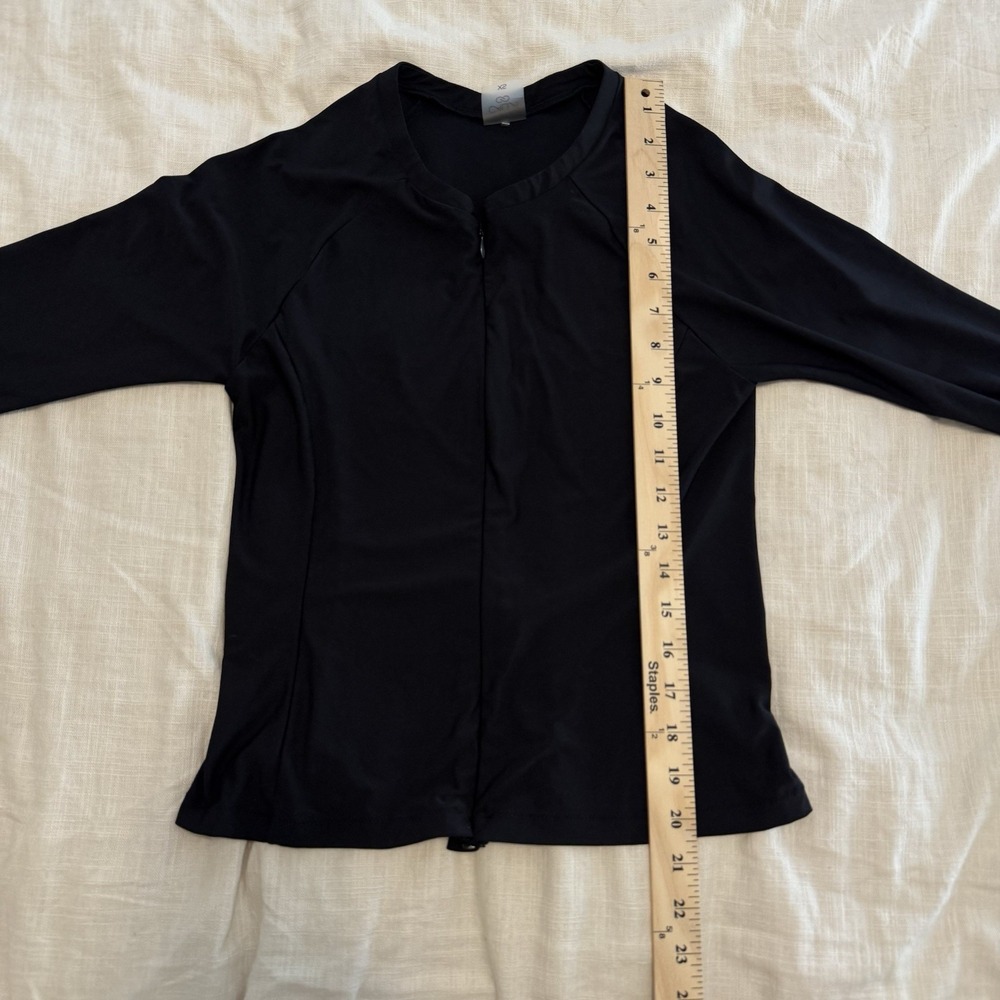 Calia By Carrie Underwood Black Zip Up Long Sleeve Fitted Athletic Jacket-XS-Gym - Picture 3 of 6